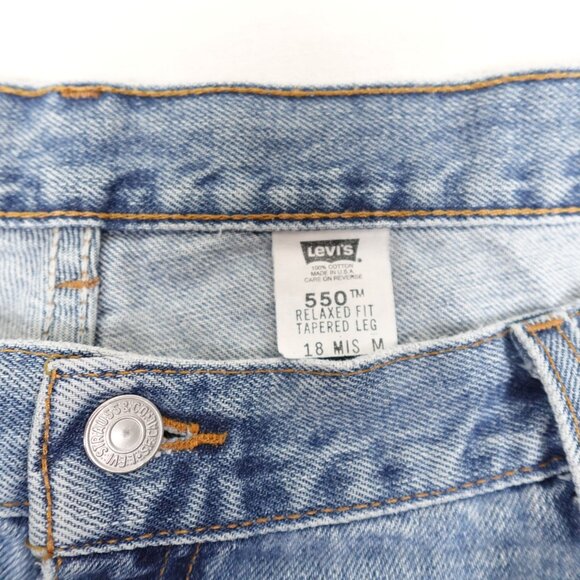 Vintage USA Levi's 550 Relaxed Fit Jeans Women's 18 MIS M Tapered Leg 90s - Picture 3 of 11